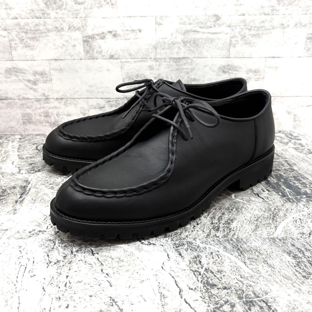 極美品✨ パドローネ チロリアンシューズ 27cm相当 ブラック 防水 晴雨兼用