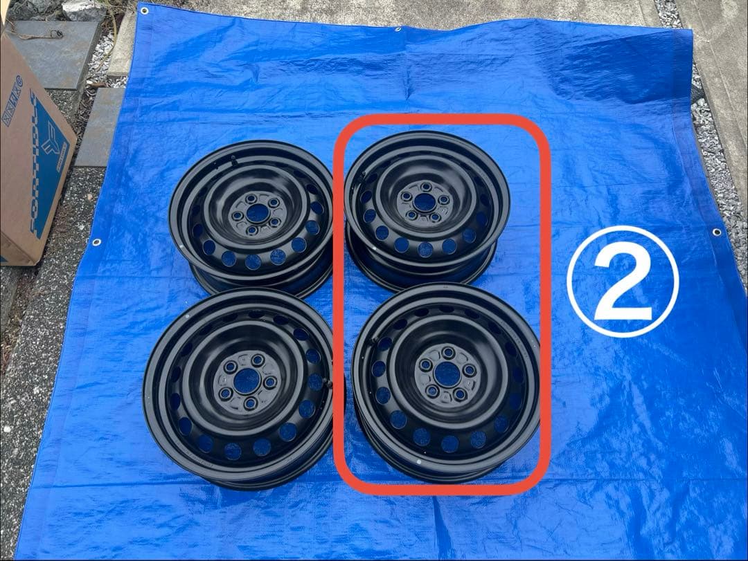 ②170系シエンタ　純正鉄製ホイールのみ　2本