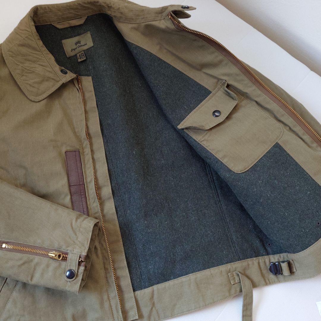 Nigel Cabourn フライトジャケット 48 カーキ