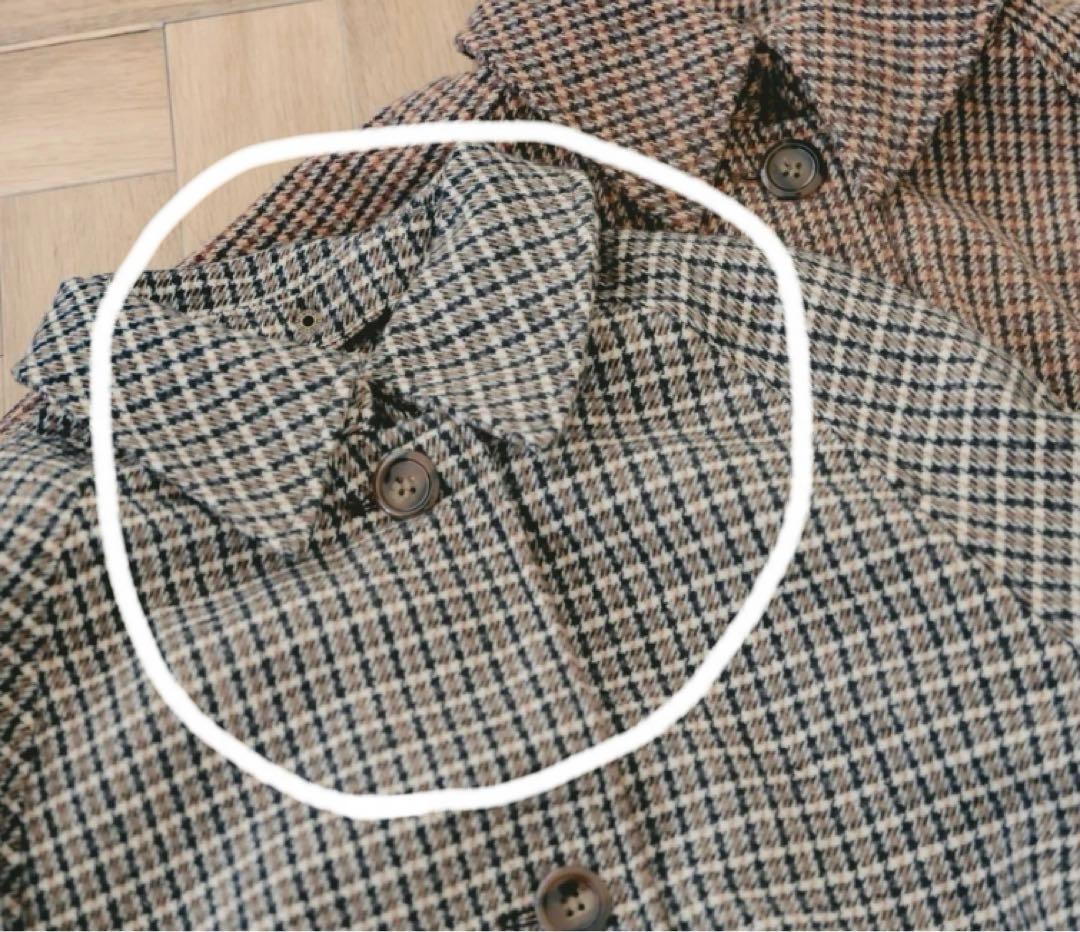 amr. 3wayチェック柄 ロングコート　新品、未使用