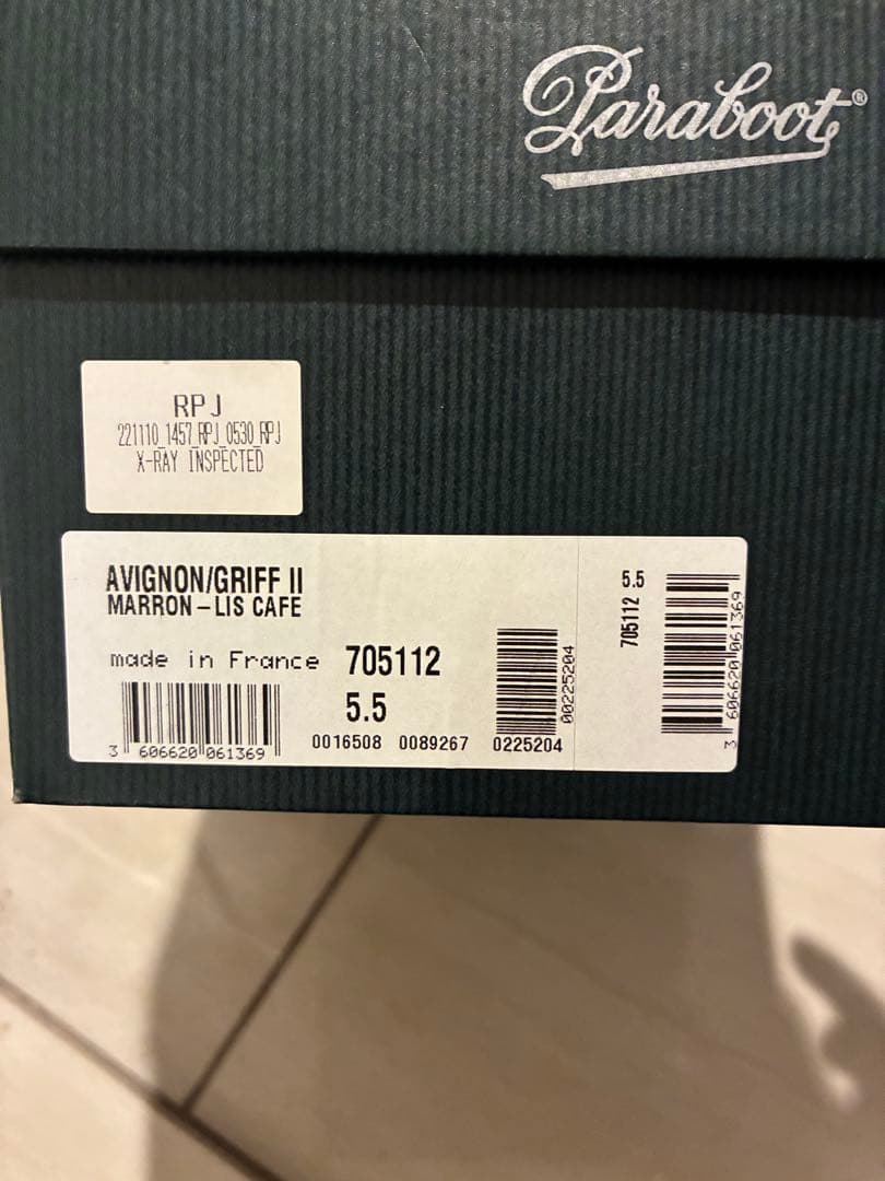 パラブーツ　アヴィニョン　uk5.5 AVIGNON