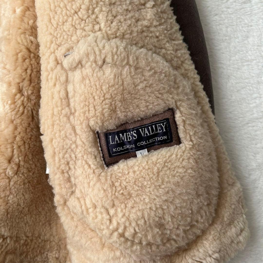 極暖✨B-3 ムートン フライトジャケット L 羊革 シープスキン 肉厚 茶