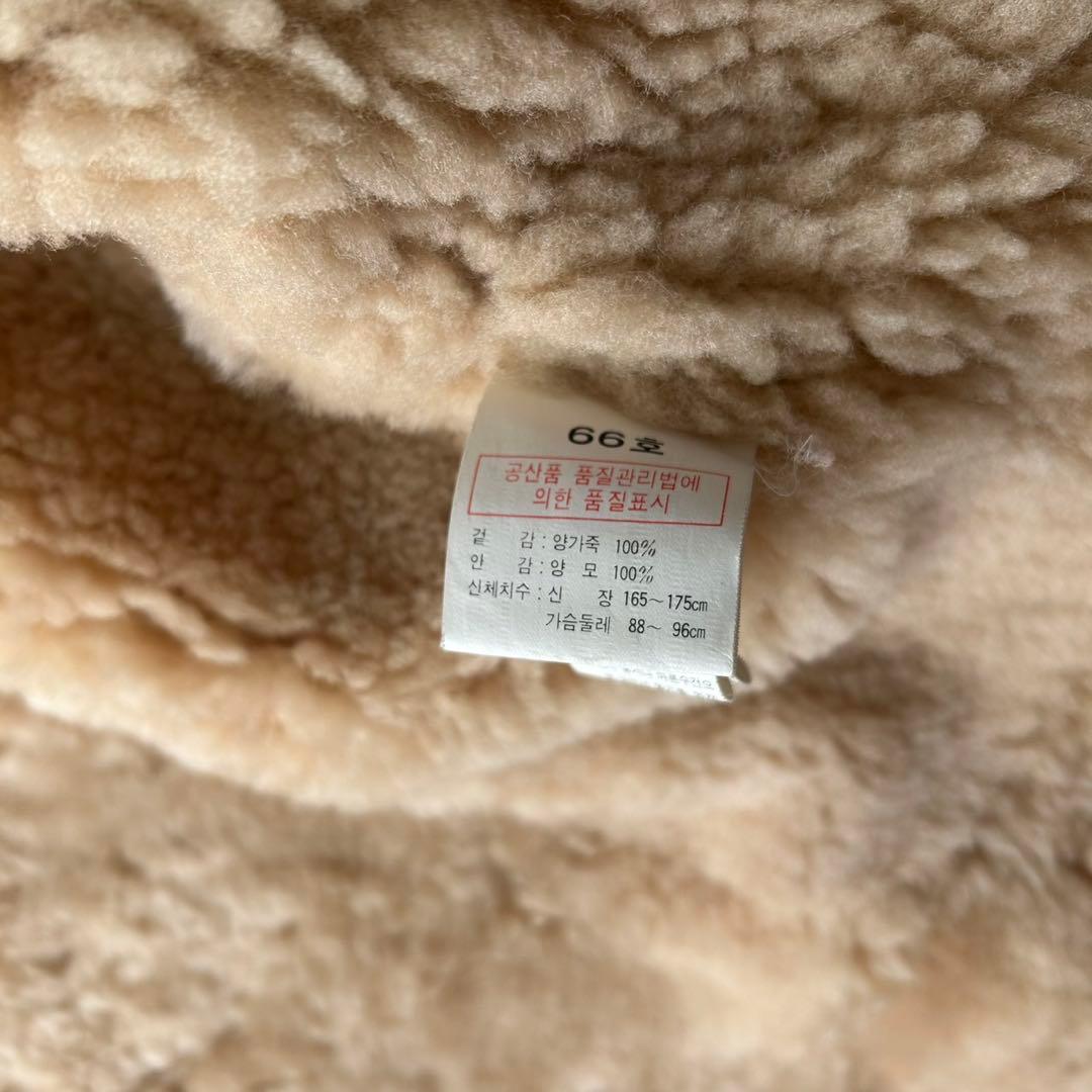 極暖✨B-3 ムートン フライトジャケット L 羊革 シープスキン 肉厚 茶