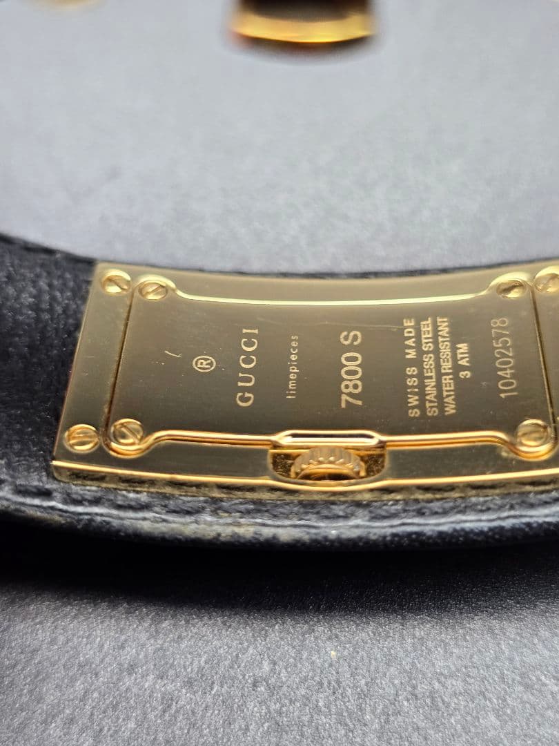 美品 稼働品 電池交換済 ローズゴールド GUCCI グッチ 腕時計 7800S