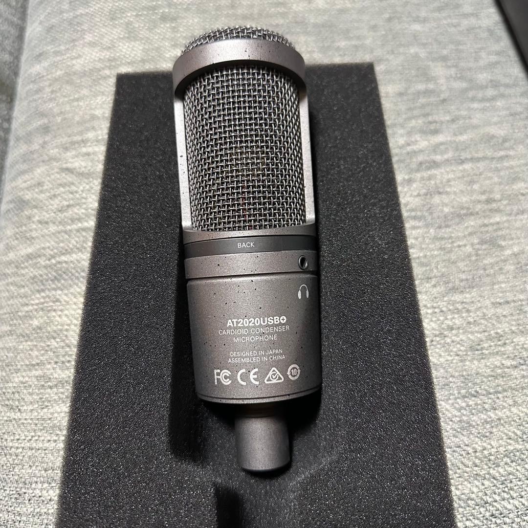 オーディオテクニカ AT2020 USB+ コンデンサーマイク 美品