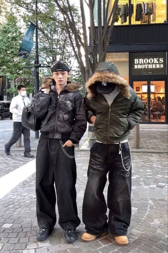 ANTIMID FLIGHT JACKET Sサイズ　ファー付きダウン