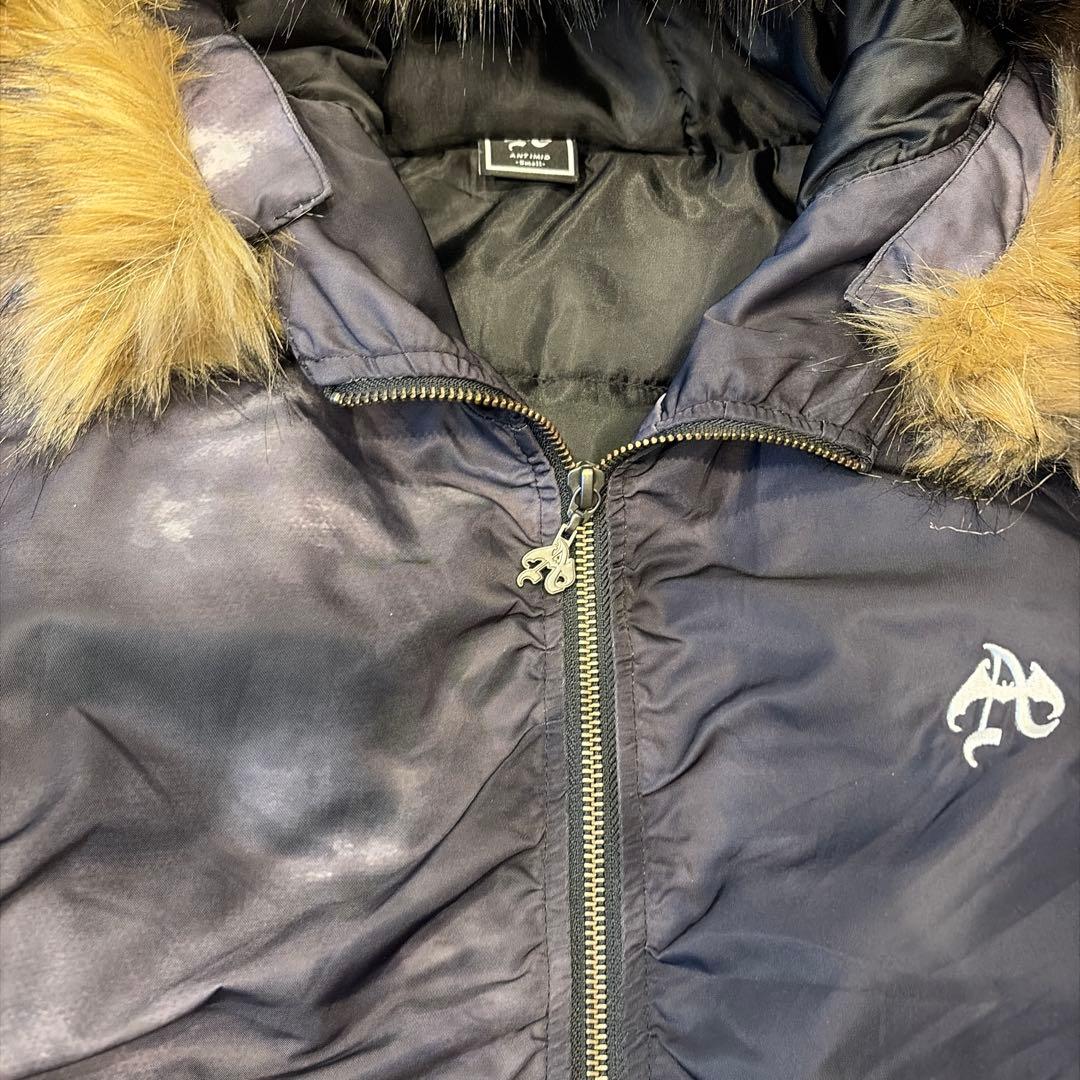 ANTIMID FLIGHT JACKET Sサイズ　ファー付きダウン