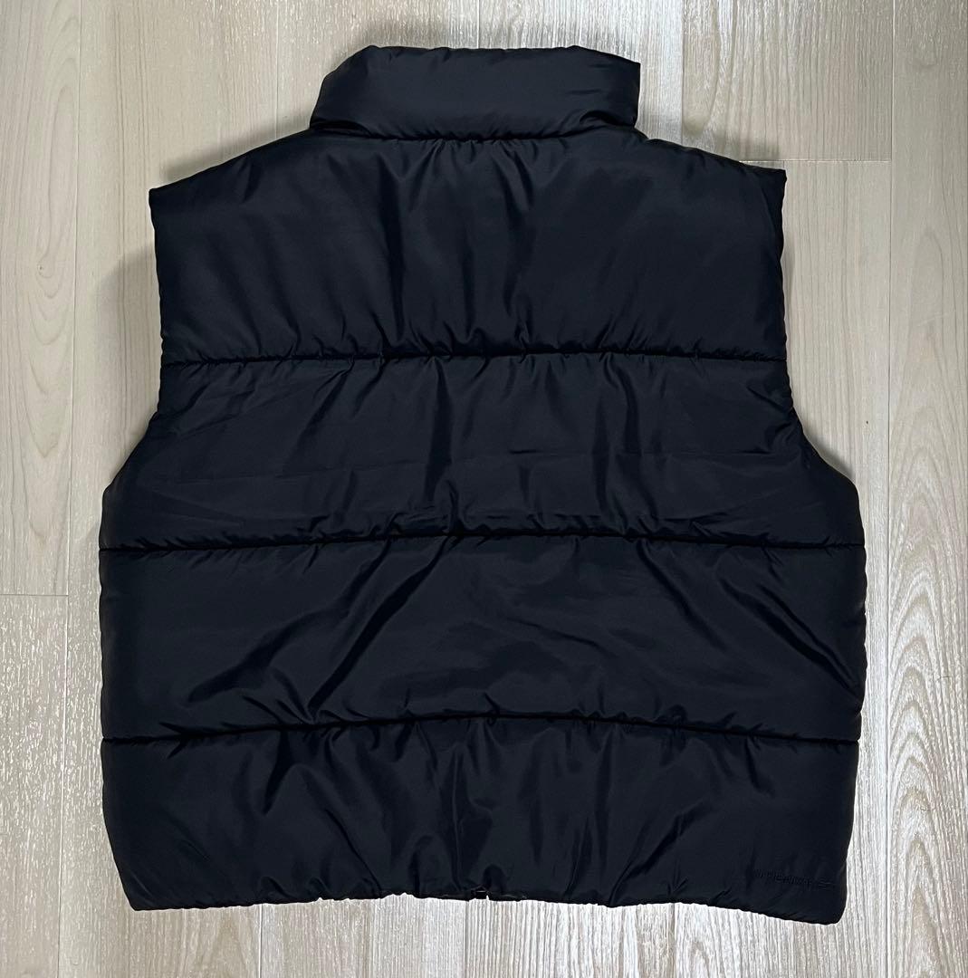 【美品】NIKE ダウンベスト　ブラック　ワンポイント　ポリエステル　ナイキ