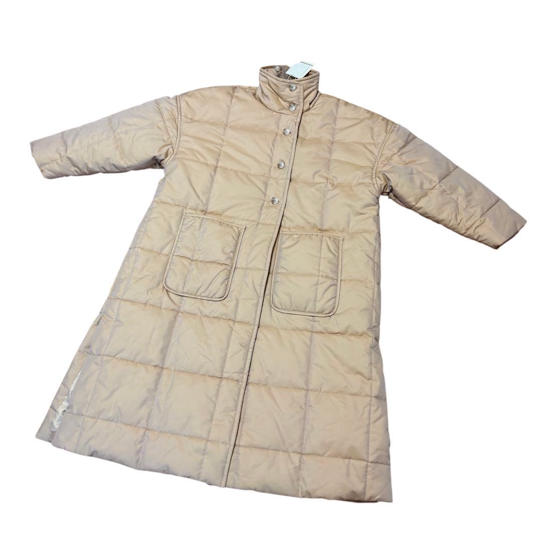 【未使用タグ付き】caveza rosso スクエアキルティングロングコート