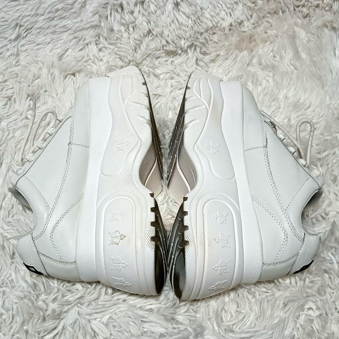 Naked Wolfe　ホワイトプラットフォームスニーカー　厚底　保存袋付　37