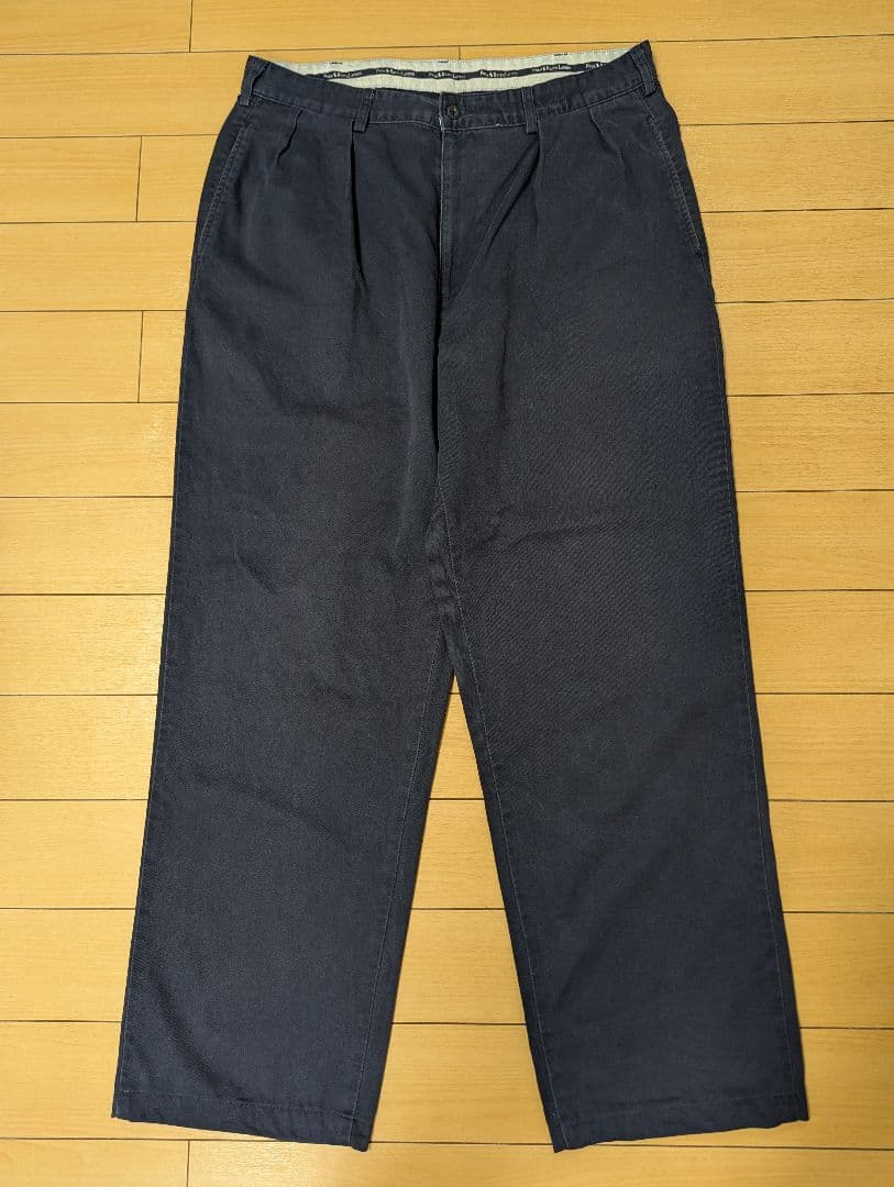 USA製　90s　ポロラルフローレン　ポロチノ　ネイビー　ANDREW PANT