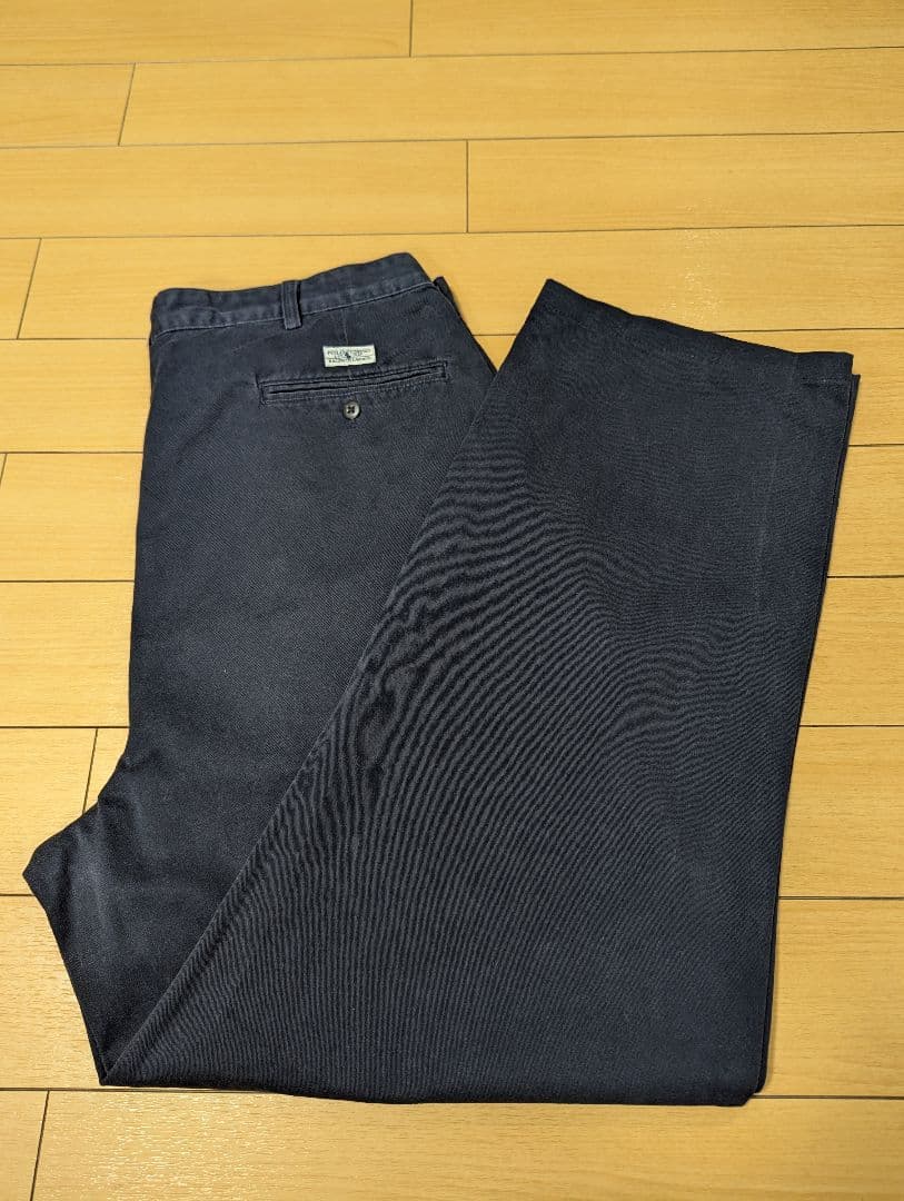 USA製　90s　ポロラルフローレン　ポロチノ　ネイビー　ANDREW PANT
