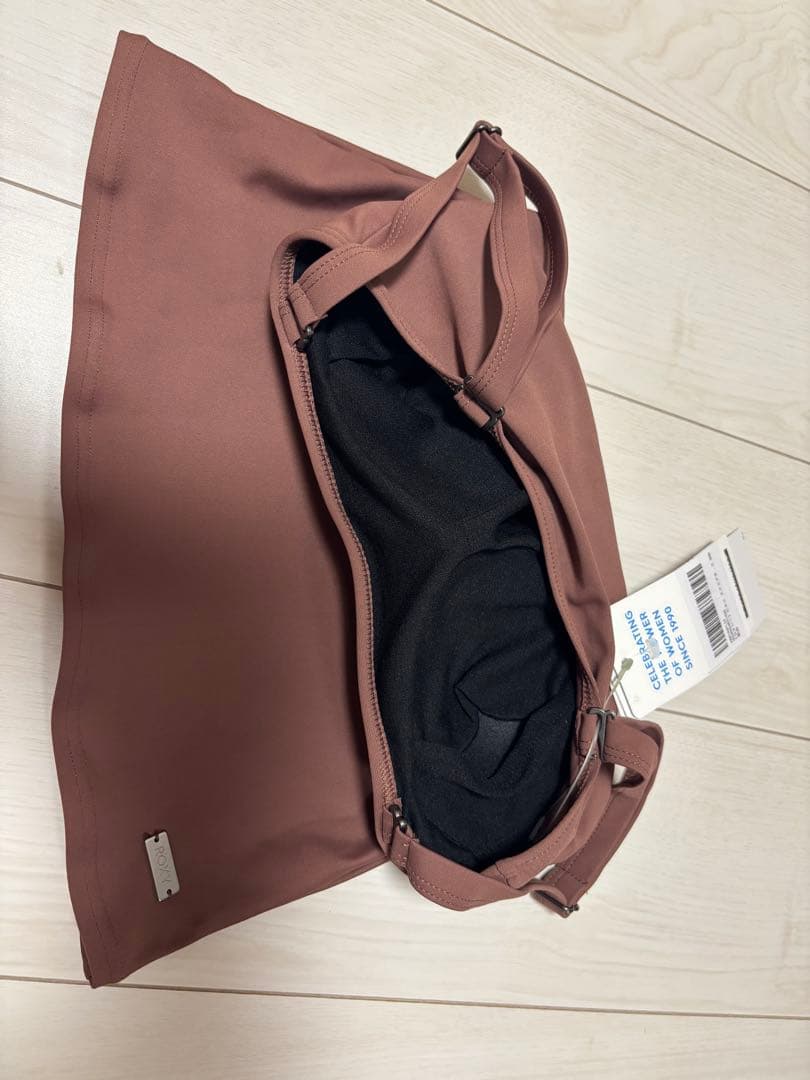 ロキシーブラウン セパレート水着 タンクトップとショーツ