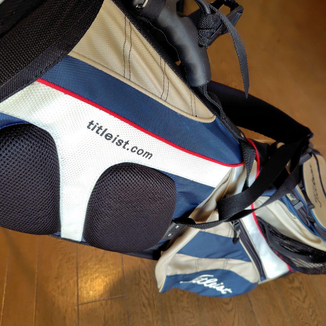 Titleist キャディバッグ　スタンド式 ネイビー/ホワイト