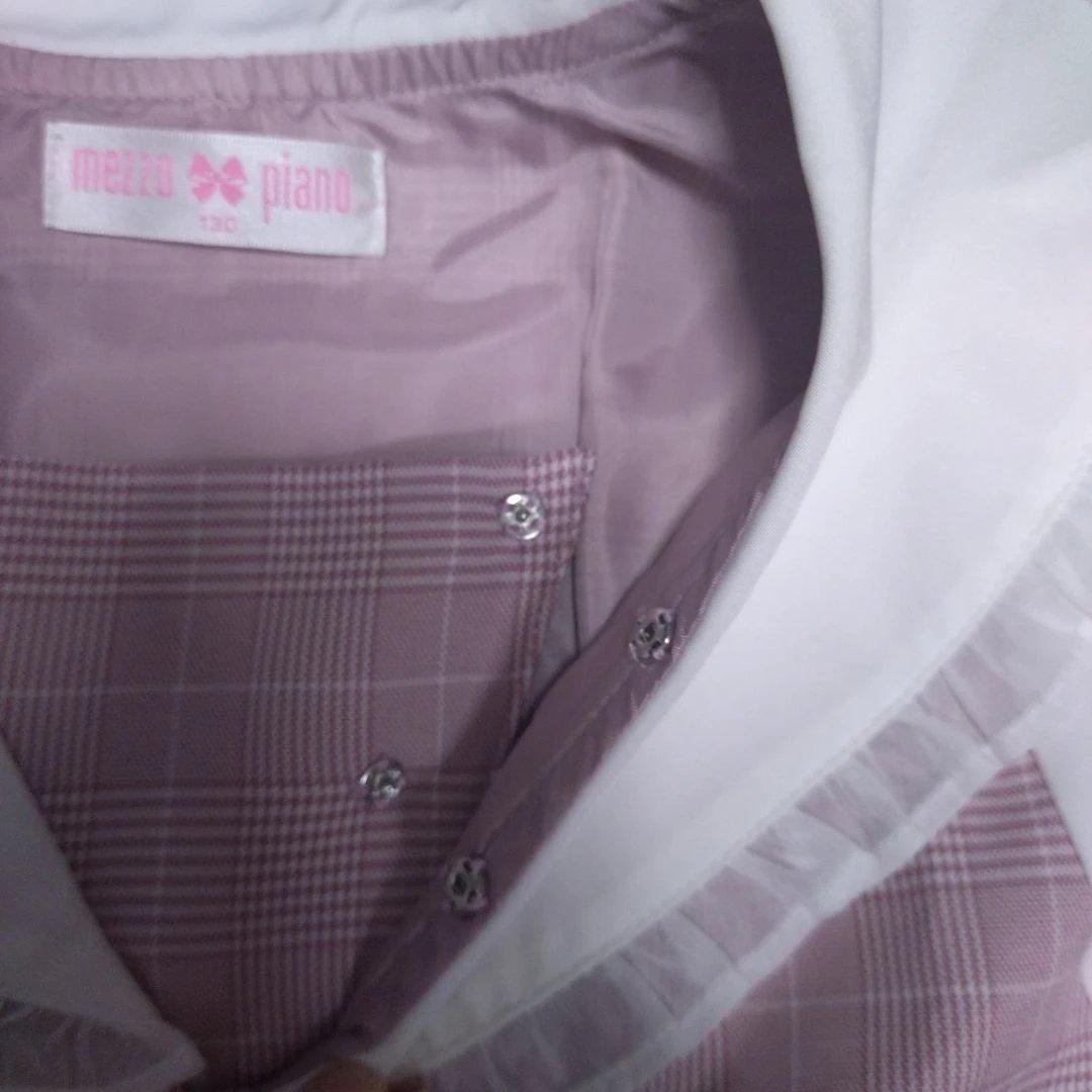 メゾピアノmezzo piano　セーラーカラーチュニックセットアップ 130