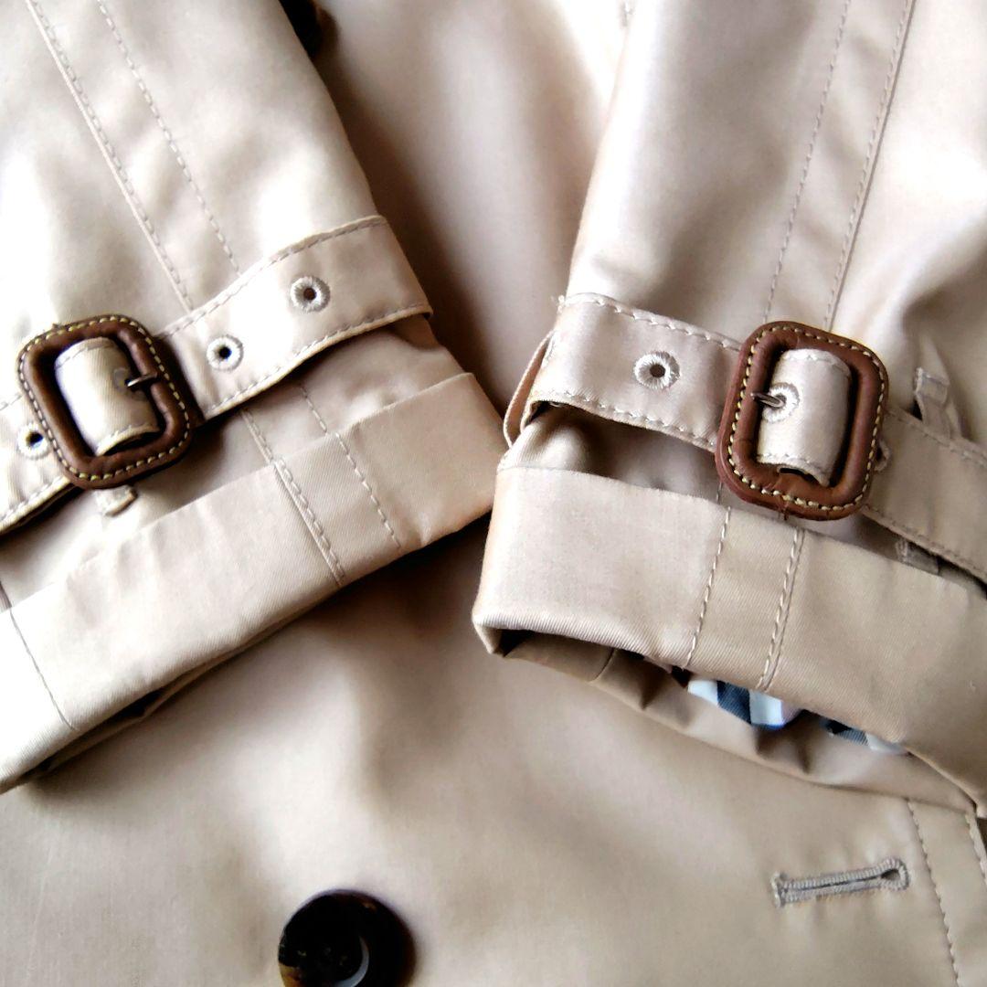 アクアスキュータム　トレンチコート　ロング丈　ブルーライナー　クラブチェック