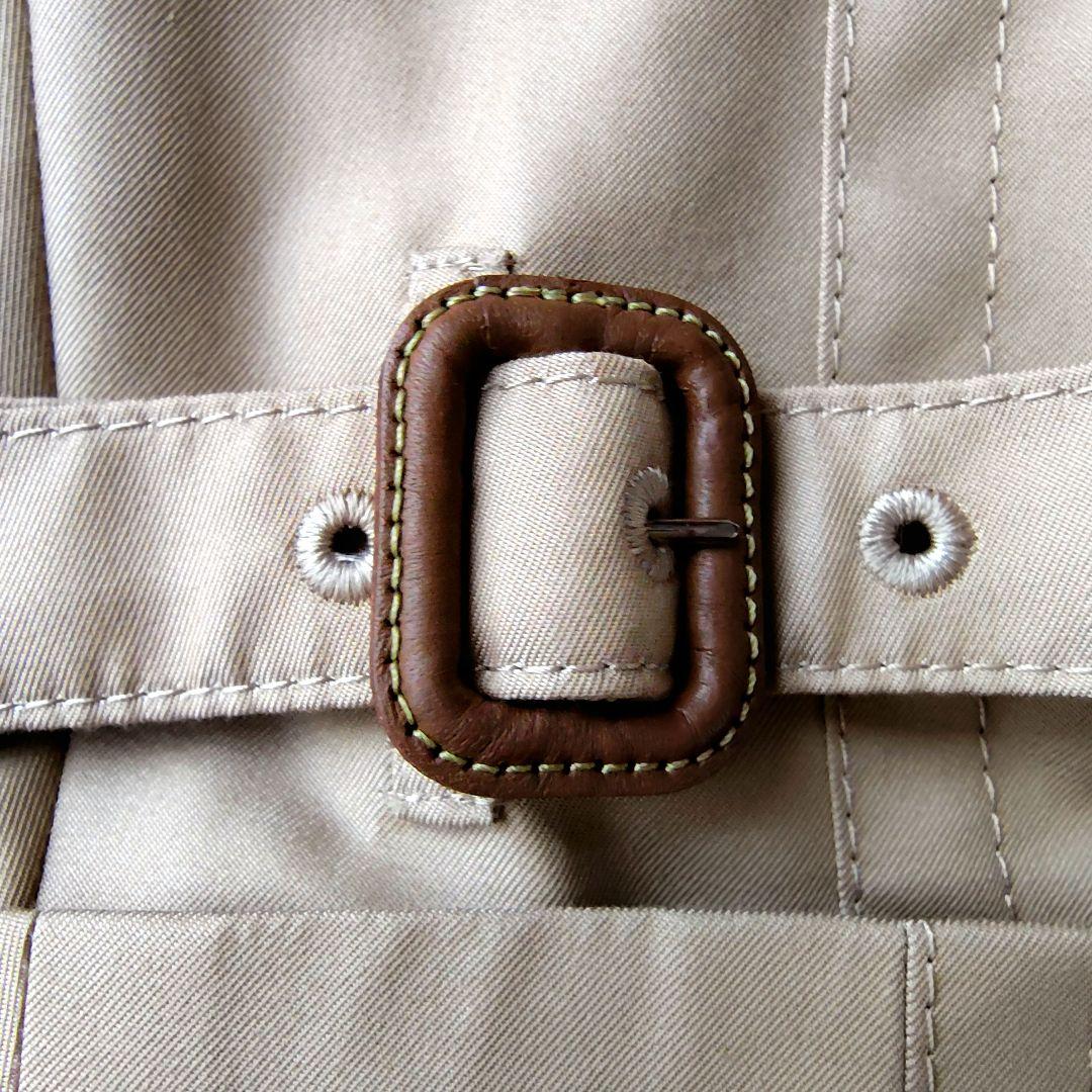 アクアスキュータム　トレンチコート　ロング丈　ブルーライナー　クラブチェック