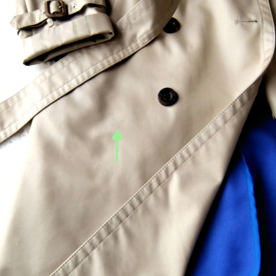 アクアスキュータム　トレンチコート　ロング丈　ブルーライナー　クラブチェック