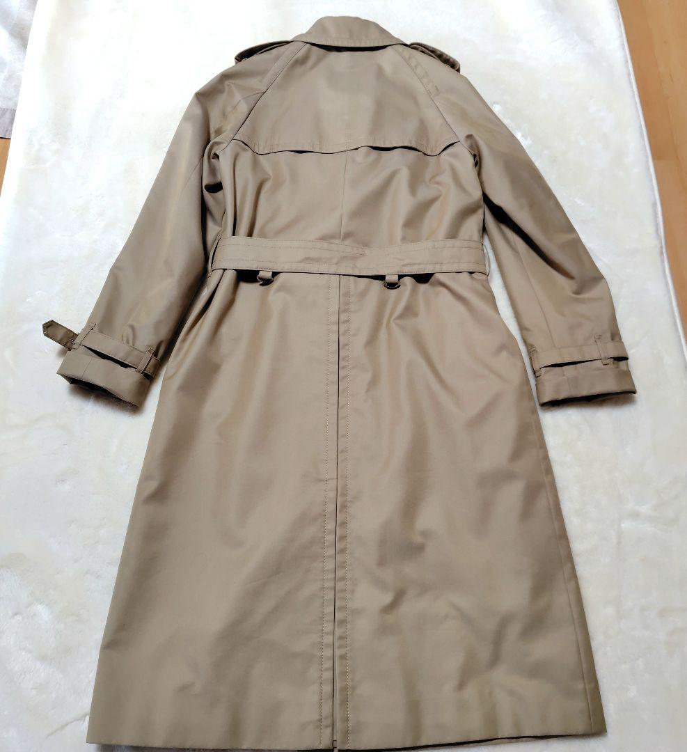 アクアスキュータム　トレンチコート　ロング丈　ブルーライナー　クラブチェック