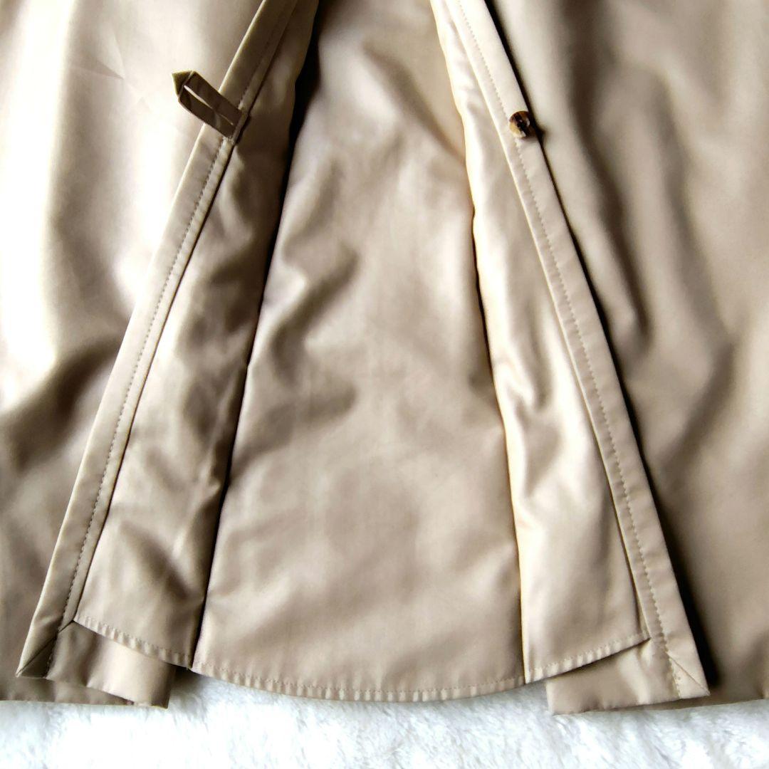 アクアスキュータム　トレンチコート　ロング丈　ブルーライナー　クラブチェック