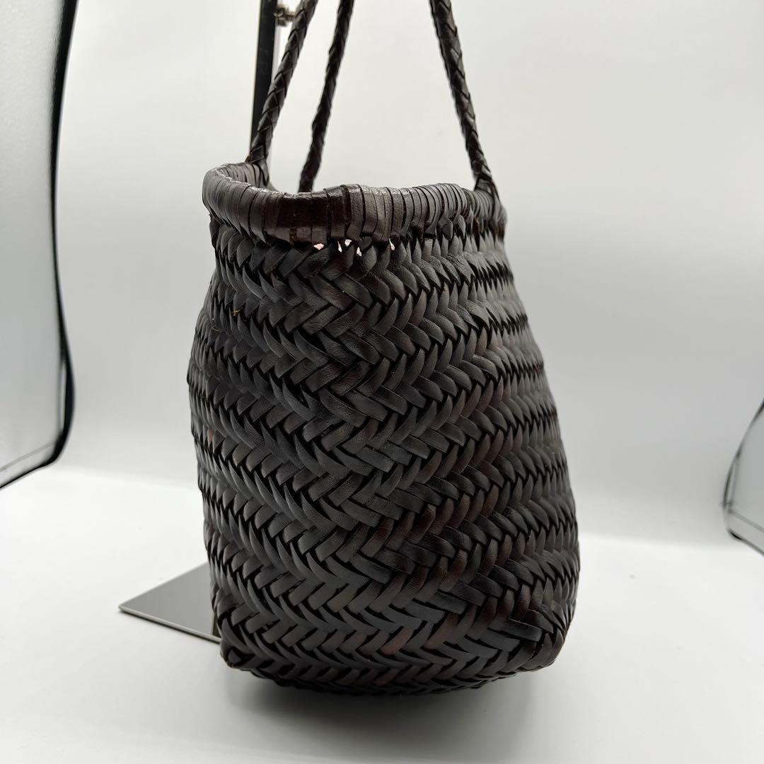 【美品】DRAGON かごバッグ セントクリストファー  ブラウン