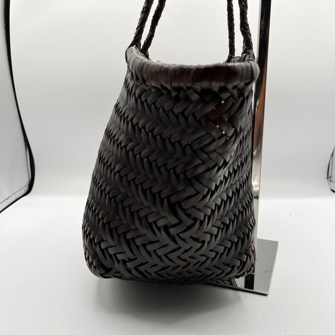 【美品】DRAGON かごバッグ セントクリストファー  ブラウン