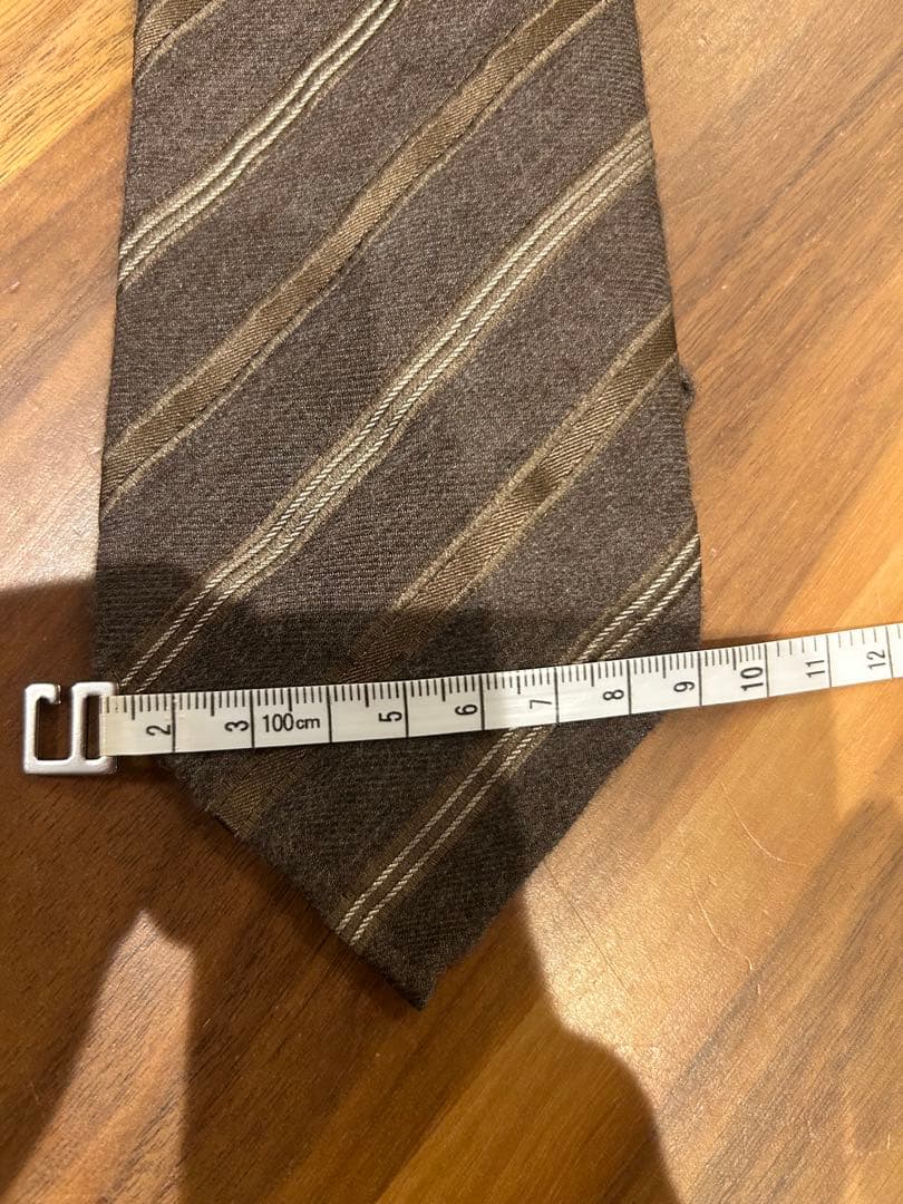 Alto Vannucci ブラウンストライプ ネクタイ