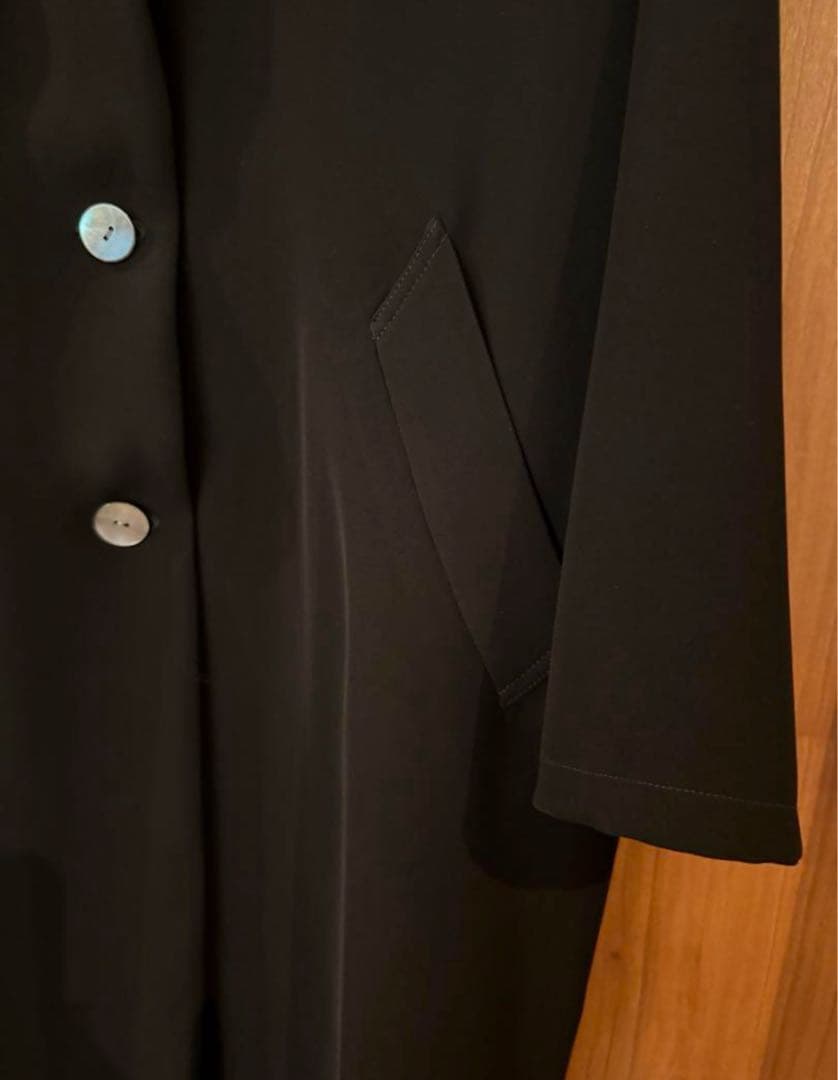 mizuiro ind(ミズイロインド)ワイドテーラードコート黒ブラック