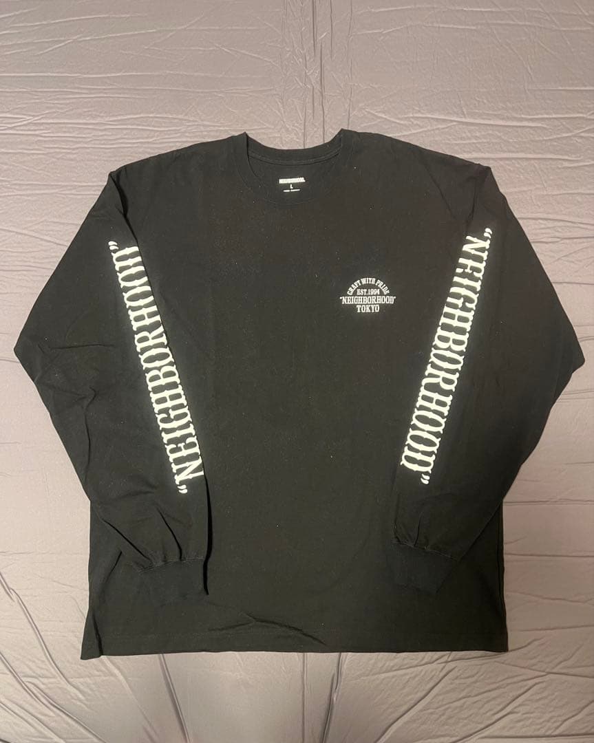 NEIGHBORHOOD ブラック ロングスリーブ ネイバーフッド L