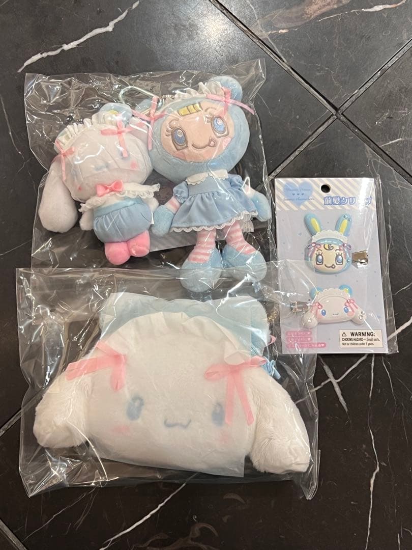 サンリオ メゾピアノ ベリエ シナモン 前髪クリップ ポーチ ぬいぐるみ