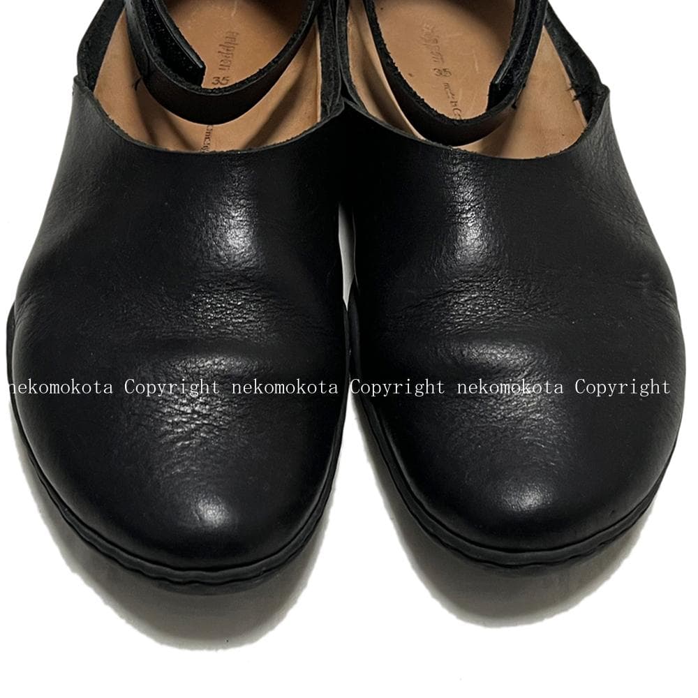 トリッペン PAN 35 ストラップ シューズ 黒 ブラック trippen