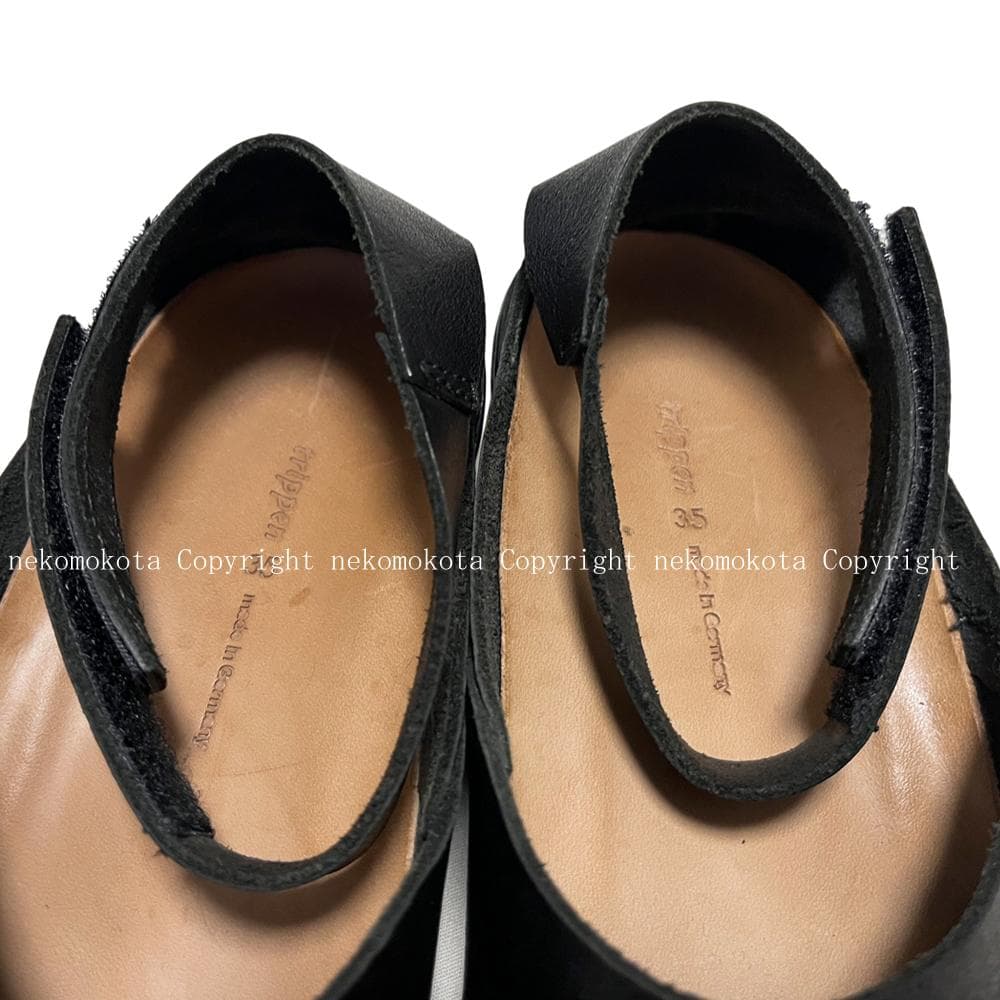 トリッペン PAN 35 ストラップ シューズ 黒 ブラック trippen