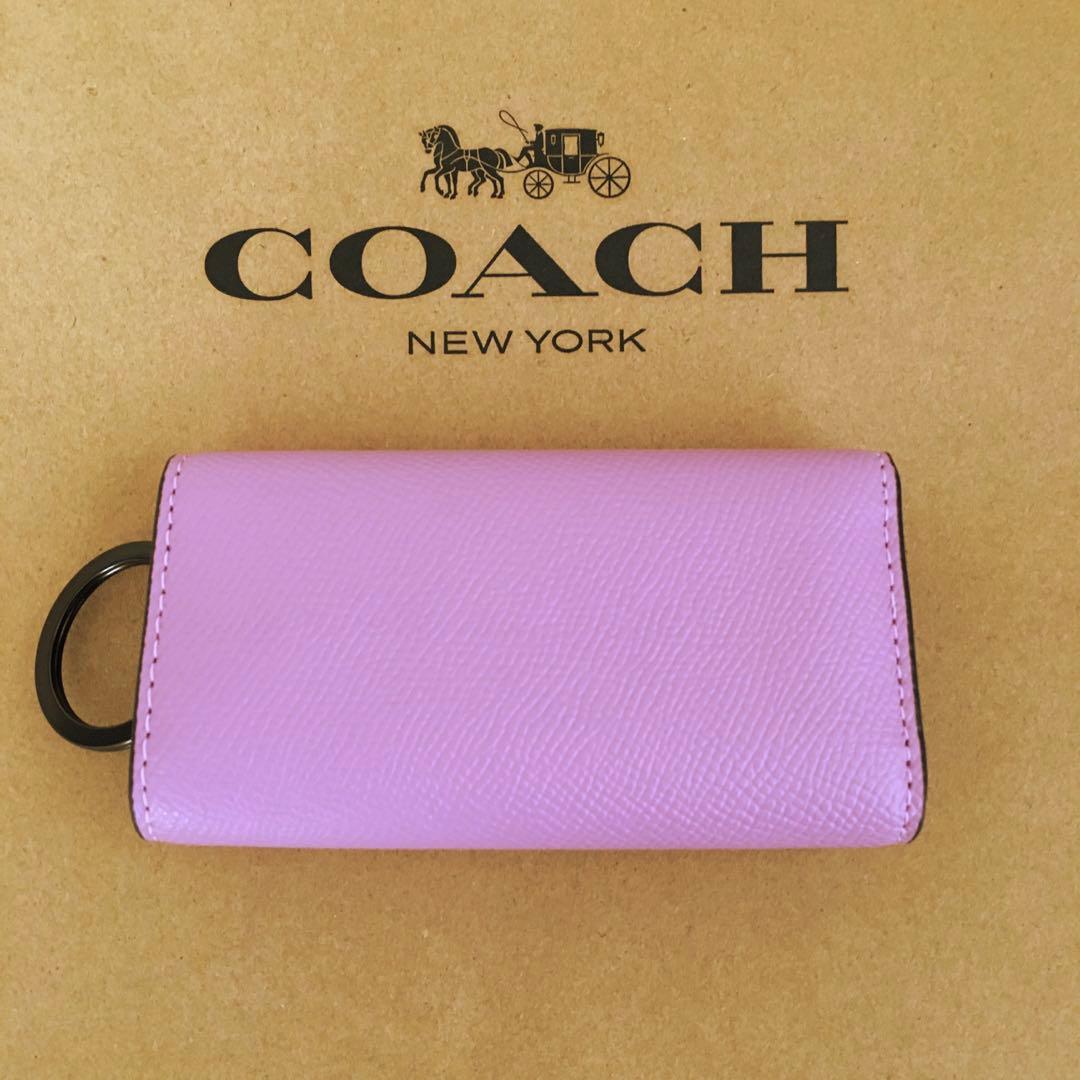 新品★コーチ COACH 定価17,600円 レザー 6連キーケース