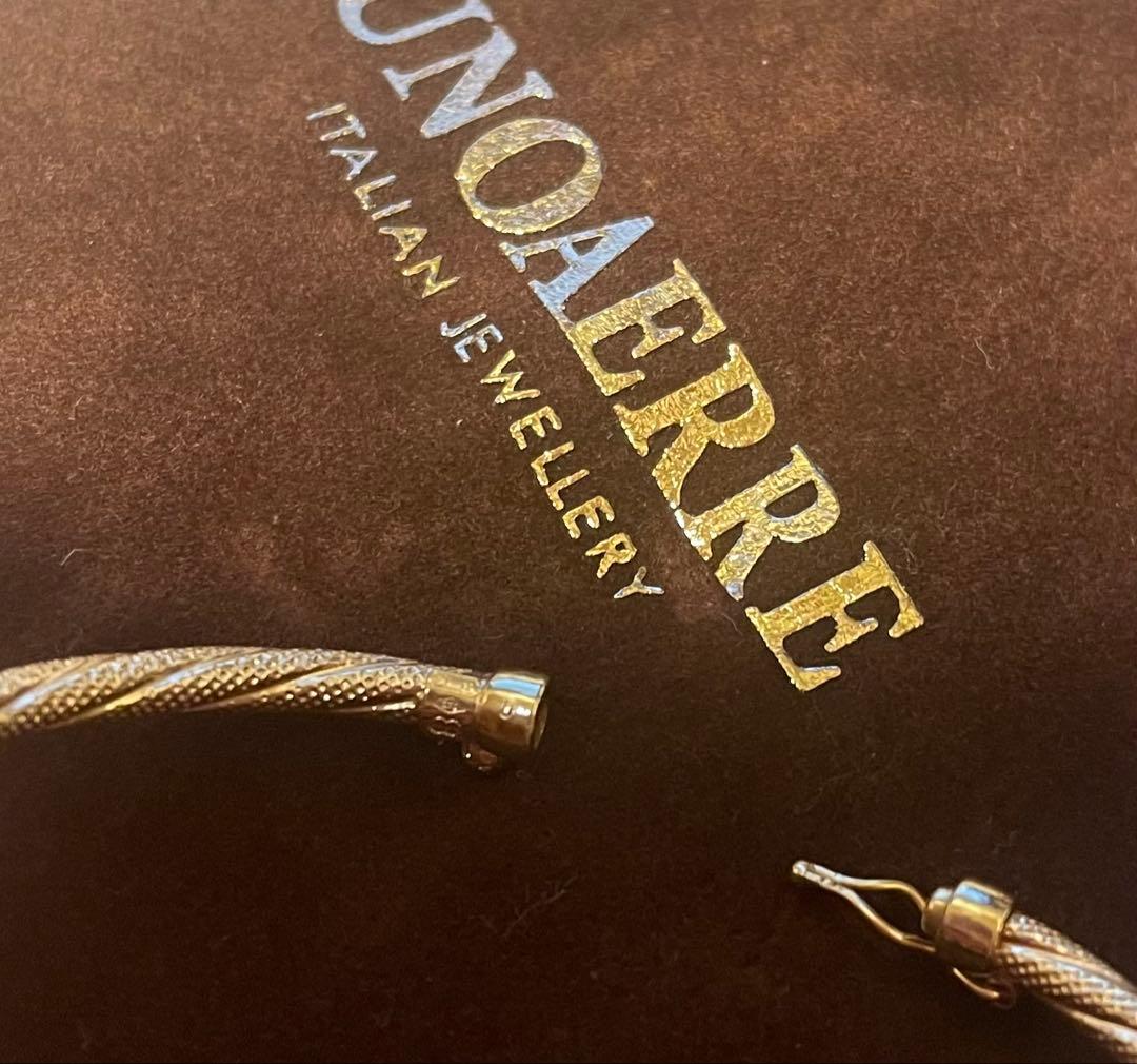 UNOAERRE ツイストデザイン バングル　k9