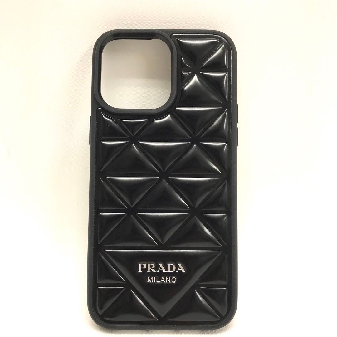 ☆極美品☆PRADA iPhone14 Pro Max用 ケース ブラック