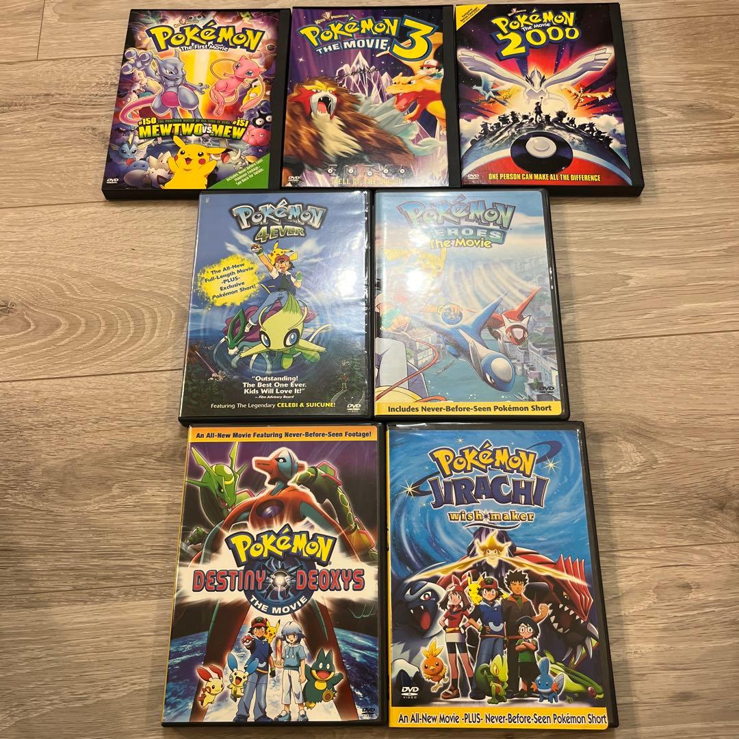 DVD 劇場版 ポケットモンスター 7作セット 北米　リージョン1