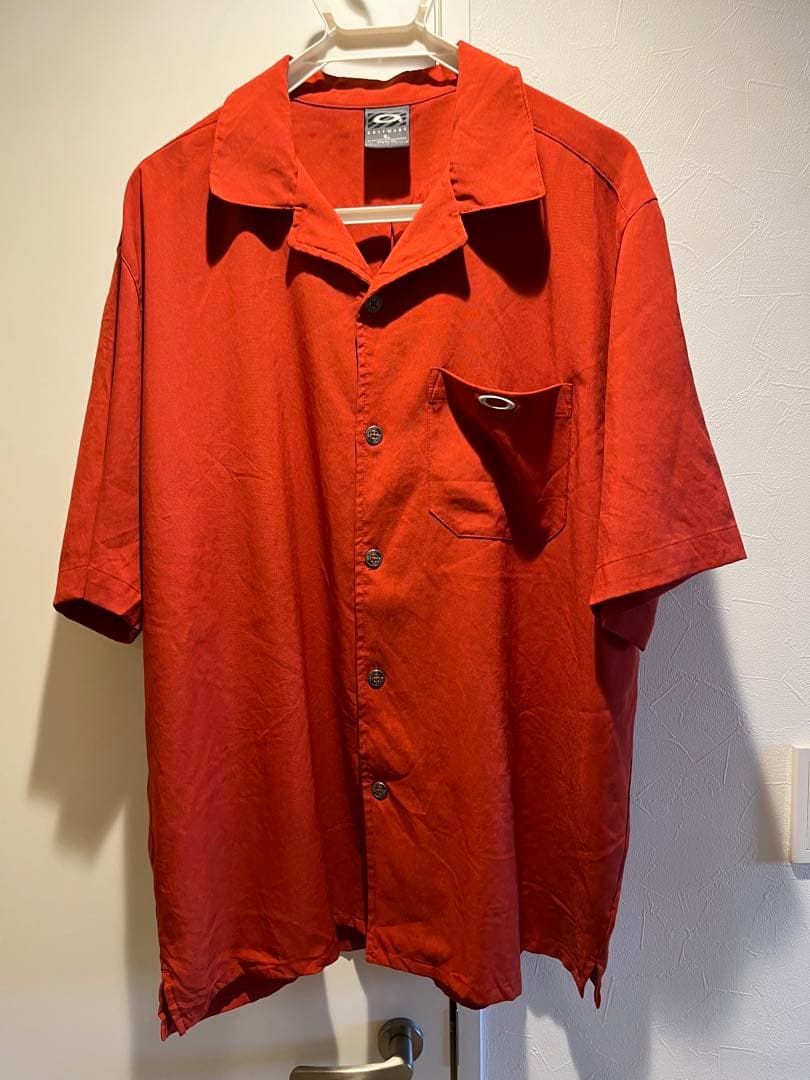 00-90s オークリー oakley usa レーヨン オープンカラー シャツ