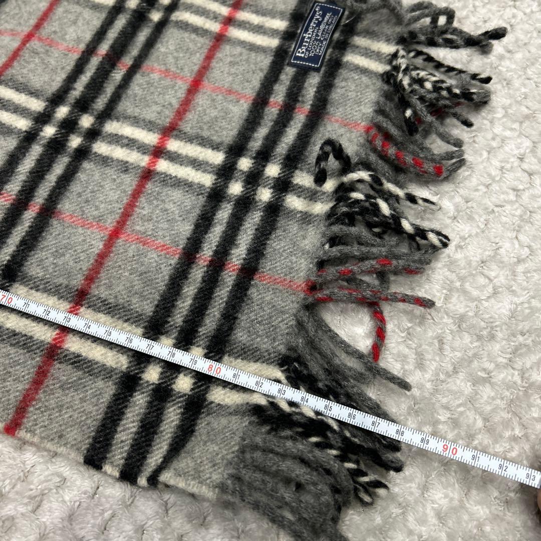 Burberrys チェック柄マフラー ウール100%