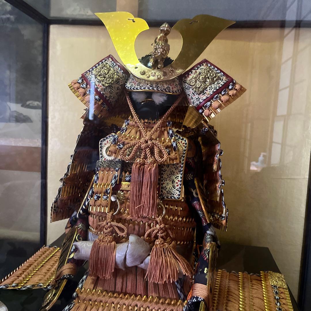 古代武士人形 精巧な鎧付き