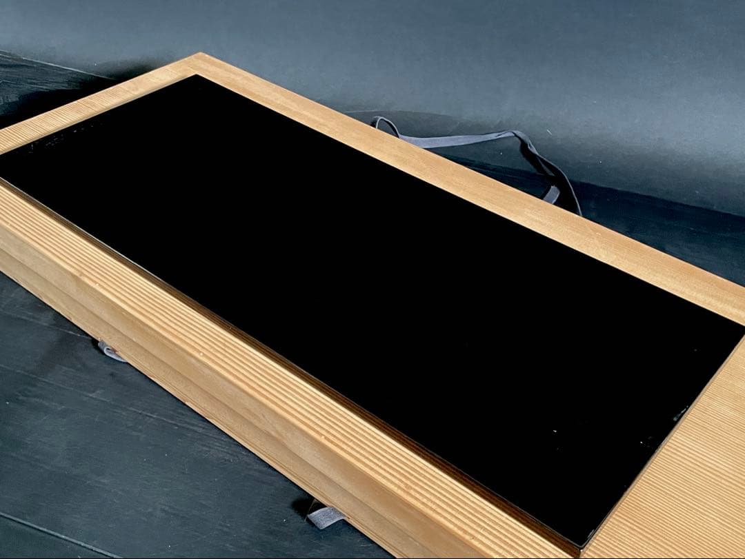 『母』 真塗 長板 塗師 表阿弥 一双炉用 風炉用 共箱 茶道具 （212⑦）