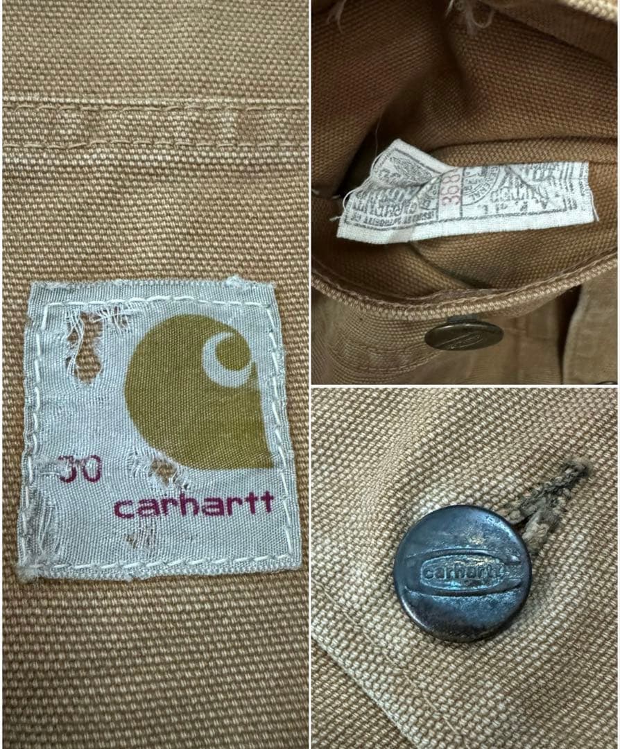 Carhartt 60s USA製 カバーオール ダック地 キャンバス地