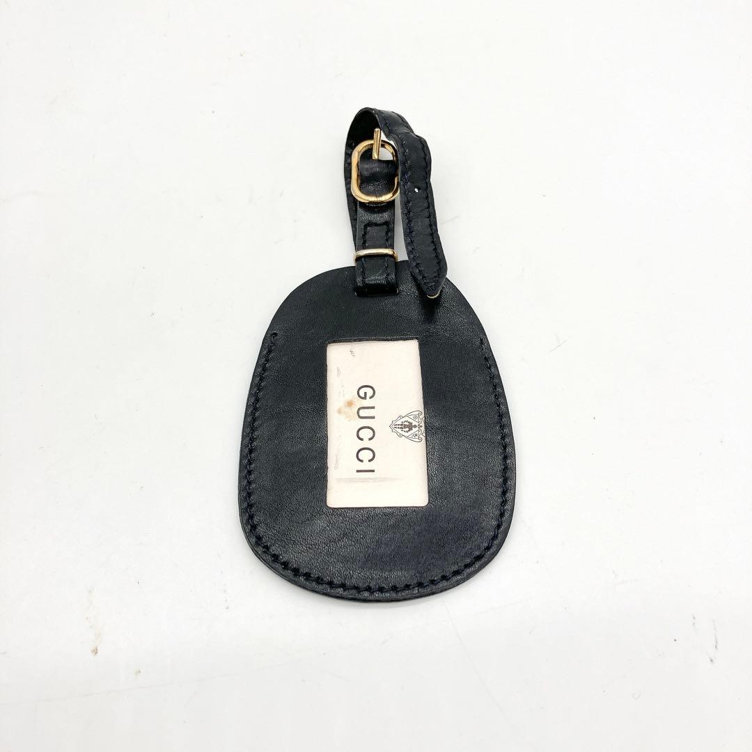 【GUCCI】ボストンバッグ　マイクロGG PVC ネイビー　グレー