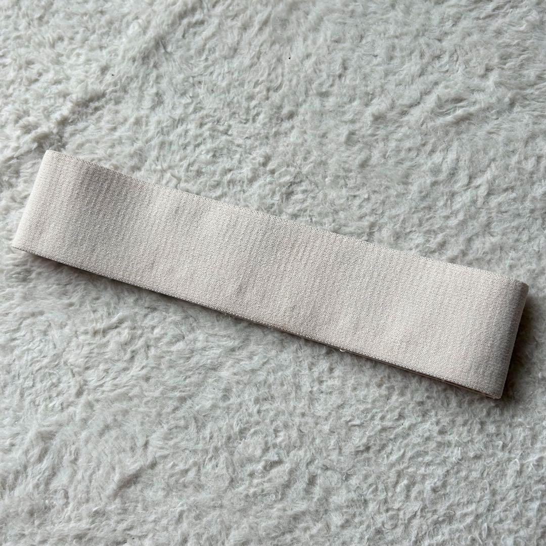 【美品】グッチ エラスティック ヘアバンド ロゴ アイボリー ユニセックス 現行