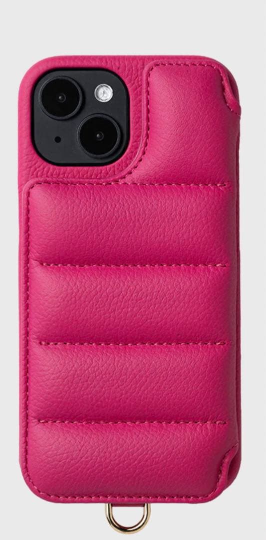 Demiu ピンク レザー iPhoneケース　iPhone14