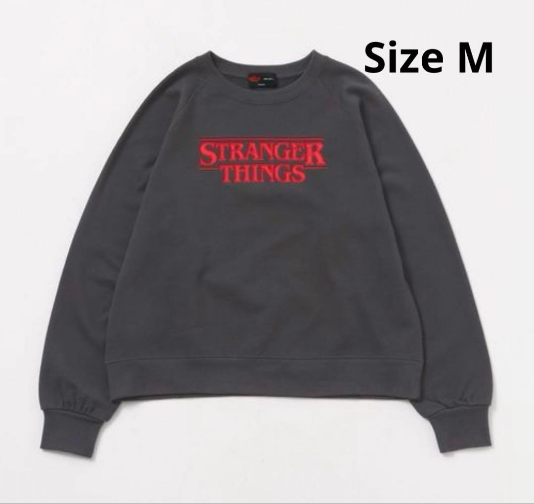 値下げ　【STRANGER THINGS】コラボアソートスウェット　チャコールM