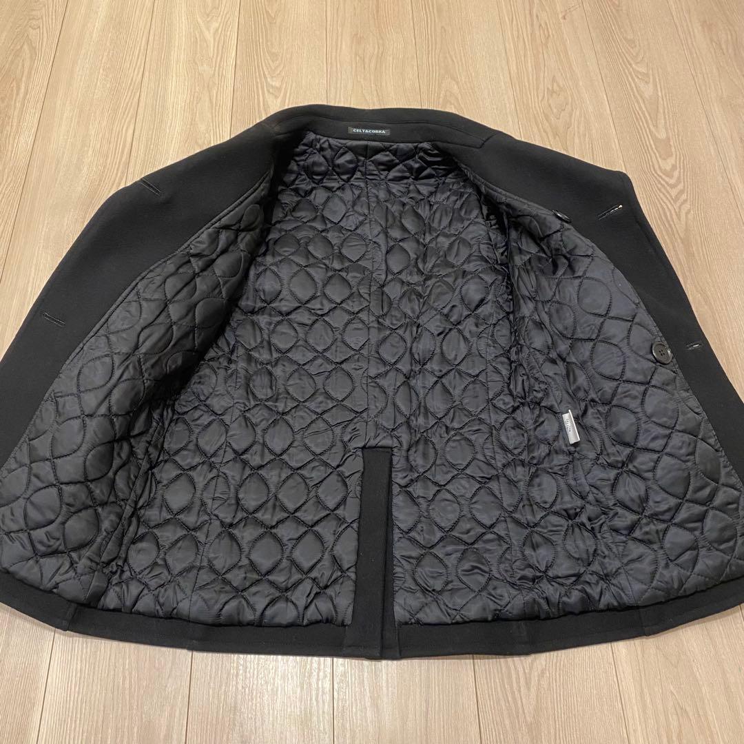 【美品】CELT&COBRAケルト&コブラ Pコート ブラック XS