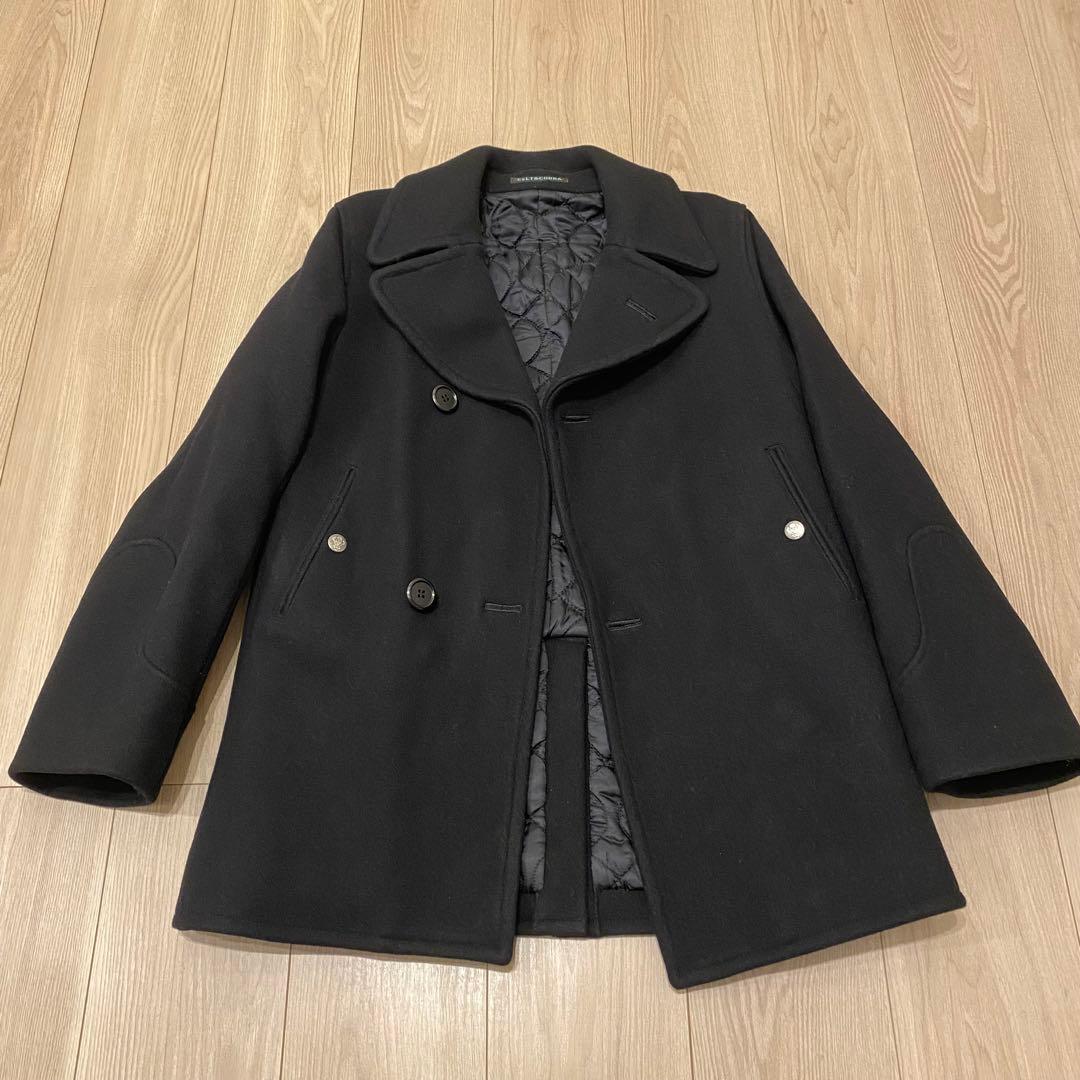【美品】CELT&COBRAケルト&コブラ Pコート ブラック XS