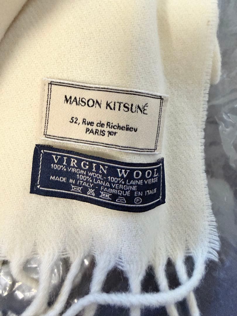 メゾンキツネ　ウールマフラー