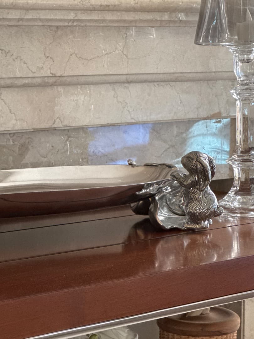 在庫１点　日本未入荷　トレイ　シルバー　インテリア