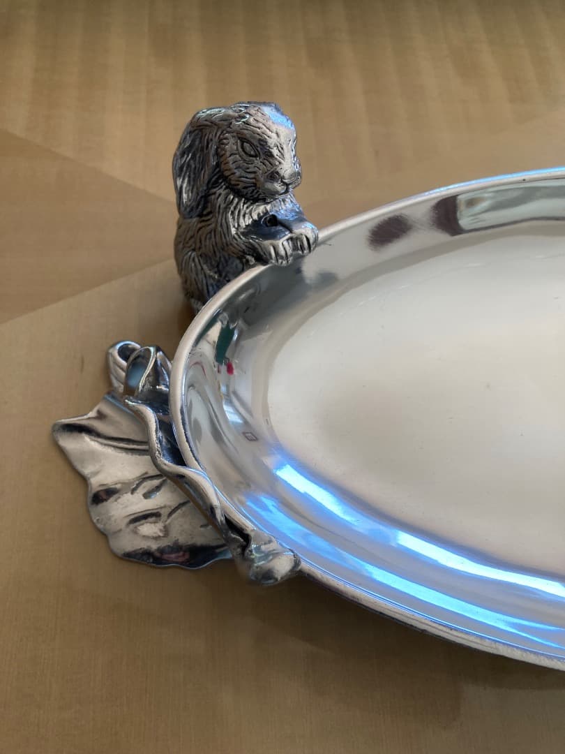 在庫１点　日本未入荷　トレイ　シルバー　インテリア